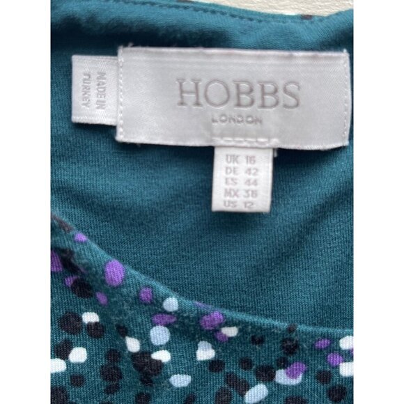 HOBBS LONDON Ami Printed Ruffled Hem Dress 12 - Picture 8 of 10